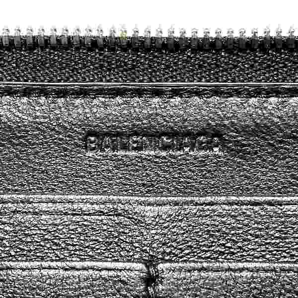 Balenciaga Leather Zip-Around Wallet 674763