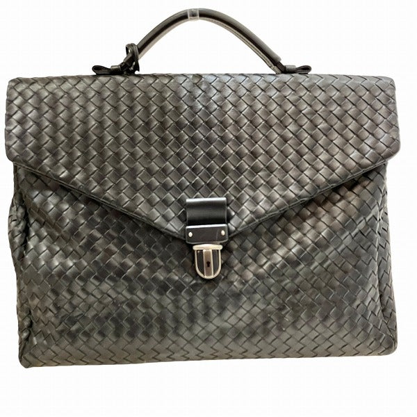 Bottega Veneta Intrecciato Leather Briefcase 113095