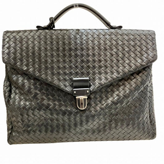 Bottega Veneta Intrecciato Leather Briefcase 113095