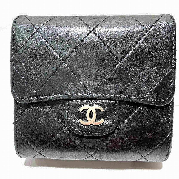 Chanel Matelasse Coco Mark Tri-Fold Wallet