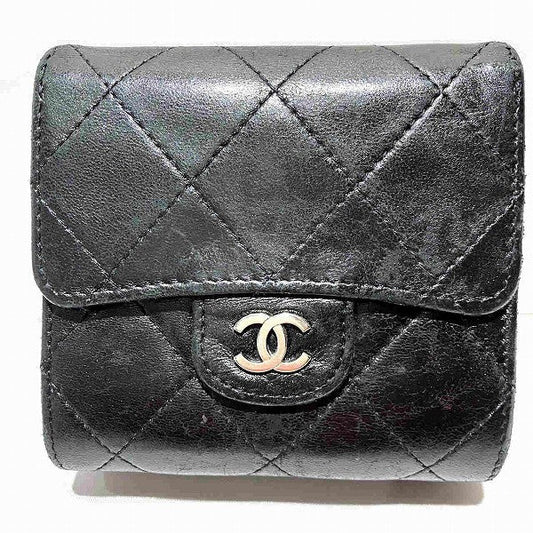 Chanel Matelasse Coco Mark Tri-Fold Wallet