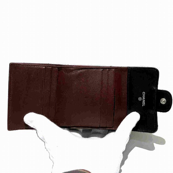 Chanel Matelasse Coco Mark Tri-Fold Wallet