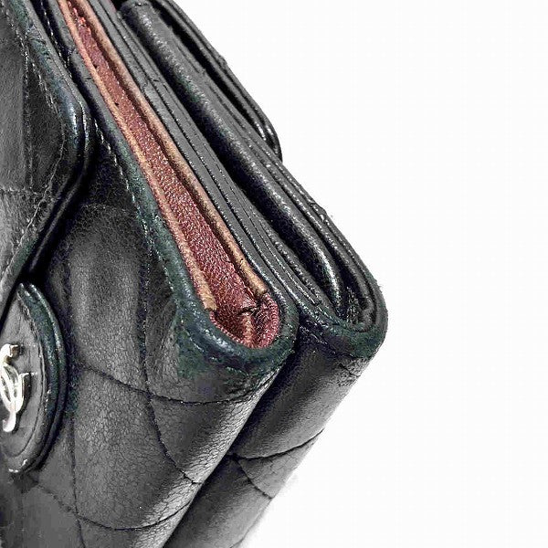 Chanel Matelasse Coco Mark Tri-Fold Wallet