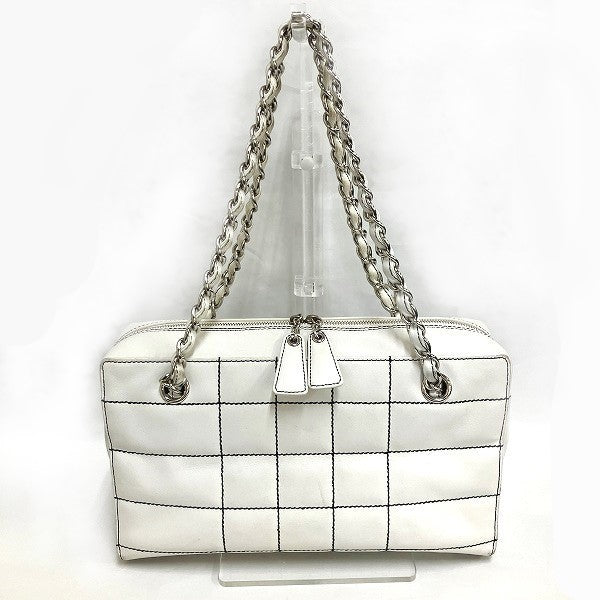 Chanel Lambskin Chocolate Bar Shoulder Bag