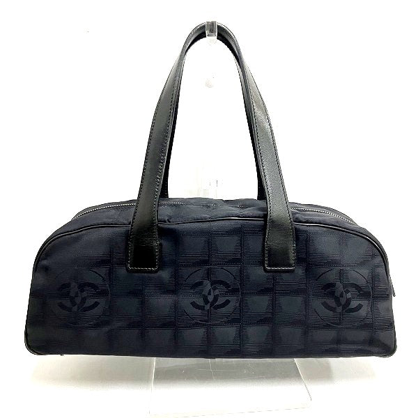 Chanel Nylon Jacquard Leather New Travel Line Handbag A15828