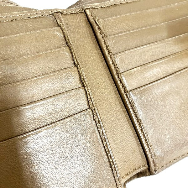 Bottega Veneta Brown Leather Bifold Wallet