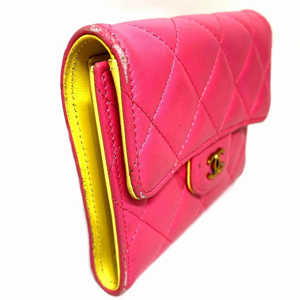 Chanel Matelasse Pink Wallet