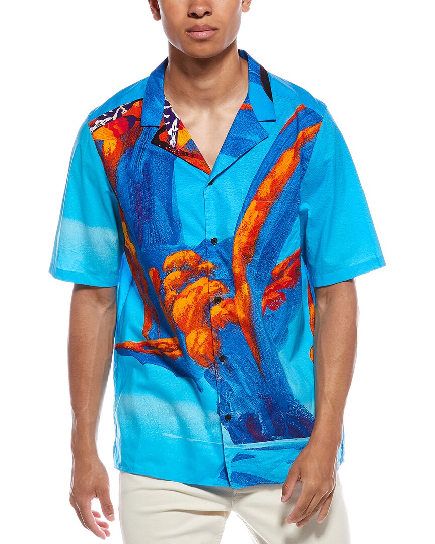 Valentino Camp Shirt Blue