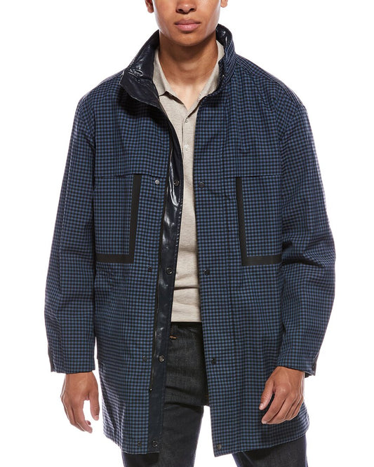 Valentino Wool & Linen-Blend Jacket Blue