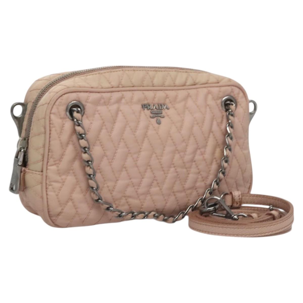 PRADA Hand Bag Nylon 2way Pink  110297