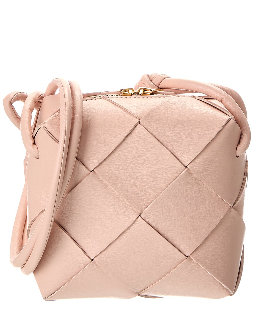 Bottega Veneta Cassette Mini Intrecciato Leather Camera Bag ONE SIZE Pink