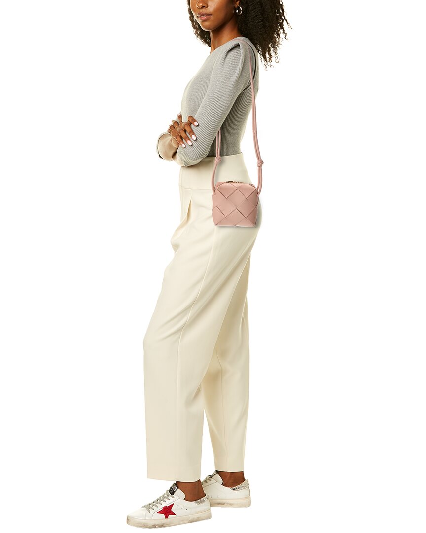 Bottega Veneta Cassette Mini Intrecciato Leather Camera Bag