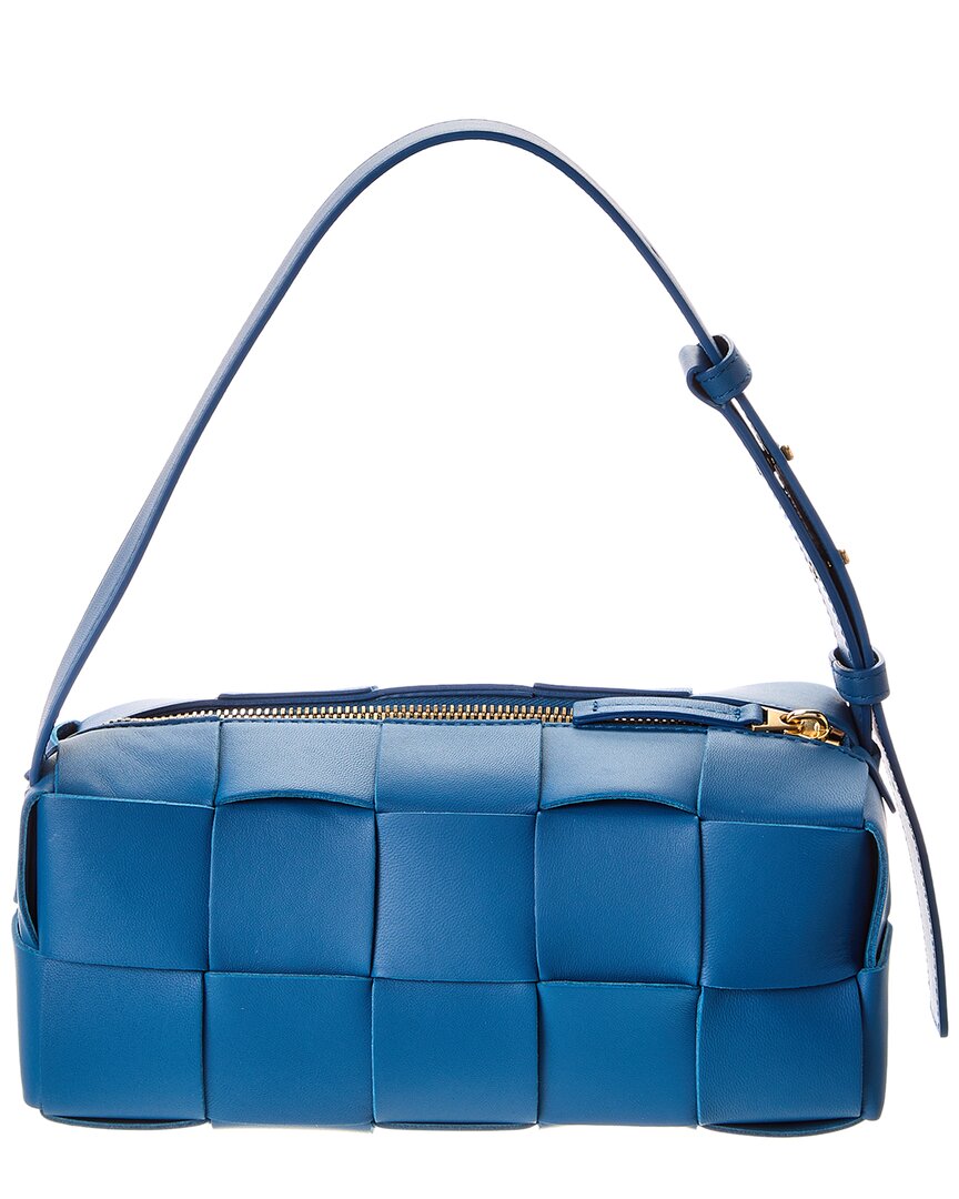 Bottega Veneta Brick Cassette Small Maxi Intrecciato Leather Shoulder Bag