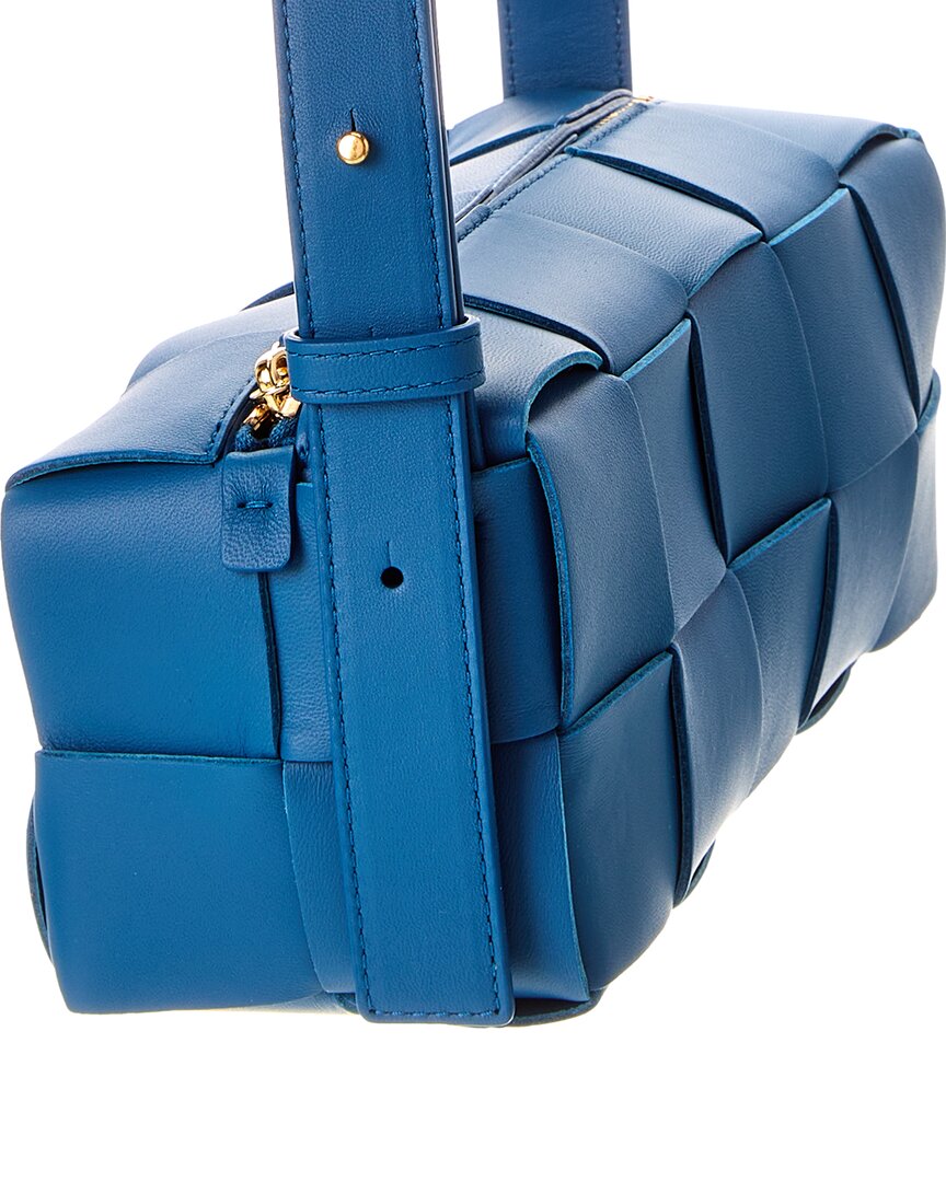 Bottega Veneta Brick Cassette Small Maxi Intrecciato Leather Shoulder Bag