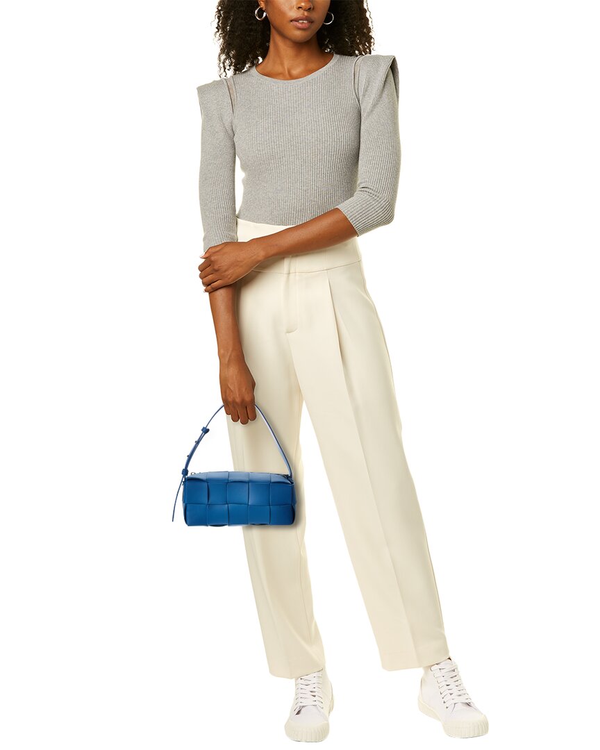 Bottega Veneta Brick Cassette Small Maxi Intrecciato Leather Shoulder Bag