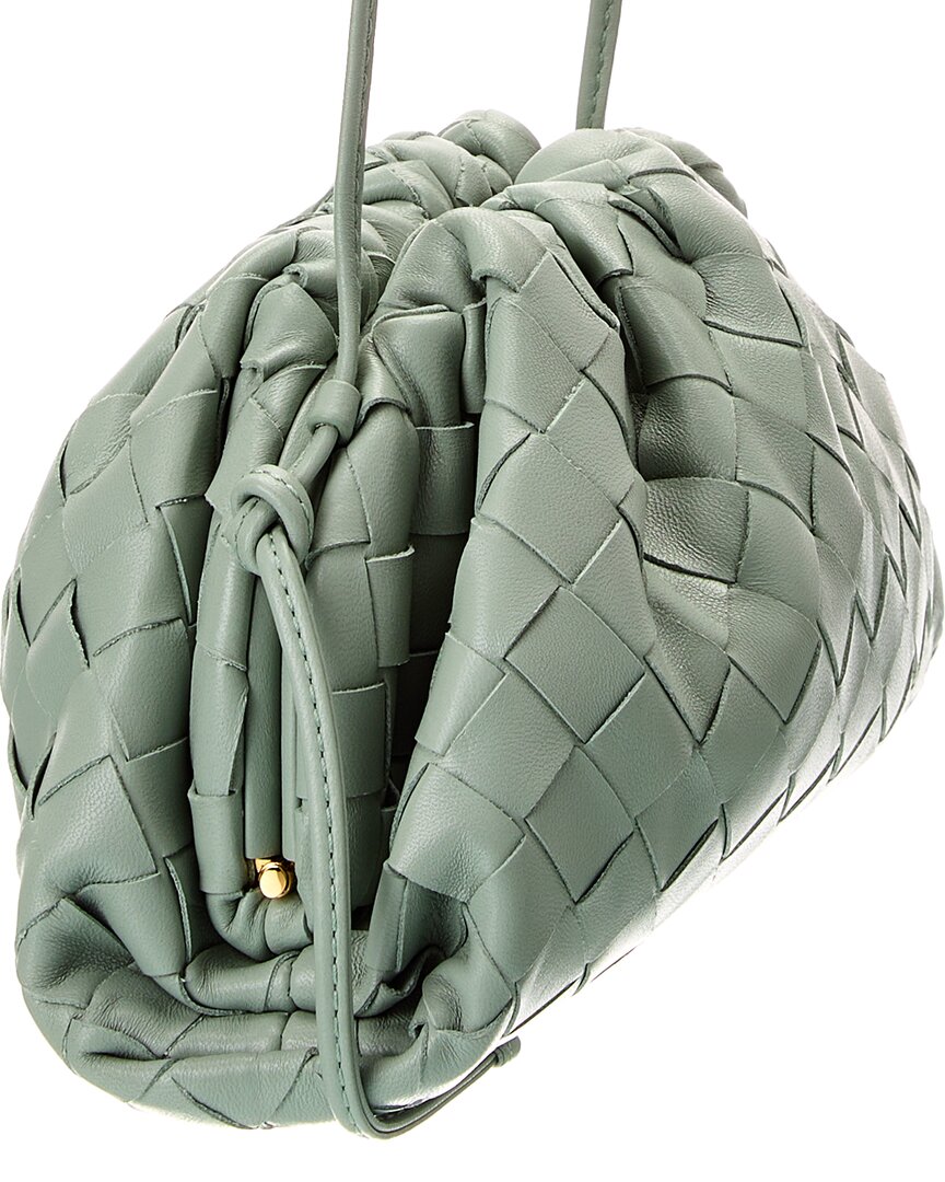 Bottega Veneta The Pouch Mini Intrecciato Leather Crossbody