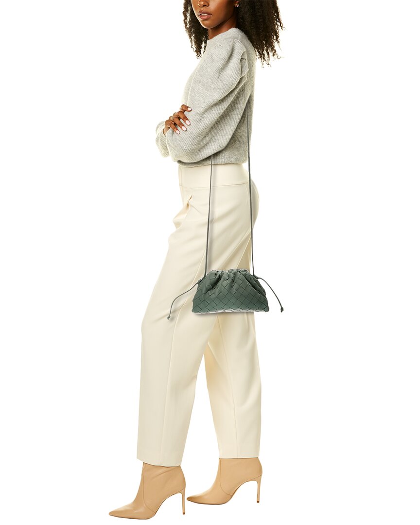 Bottega Veneta The Pouch Mini Intrecciato Leather Crossbody