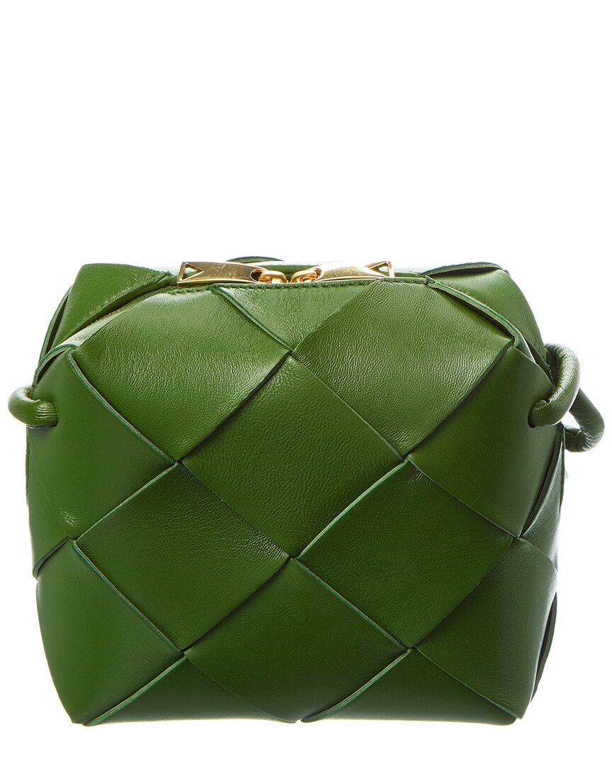 Bottega Veneta Cassette Mini Intrecciato Leather Camera Bag