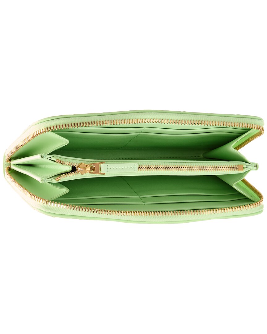 Bottega Veneta Intrecciato Leather Zip Around Wallet