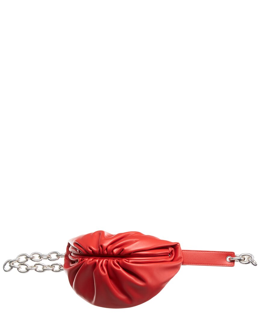 Bottega Veneta The Belt Chain Leather Pouch ONE SIZE Red