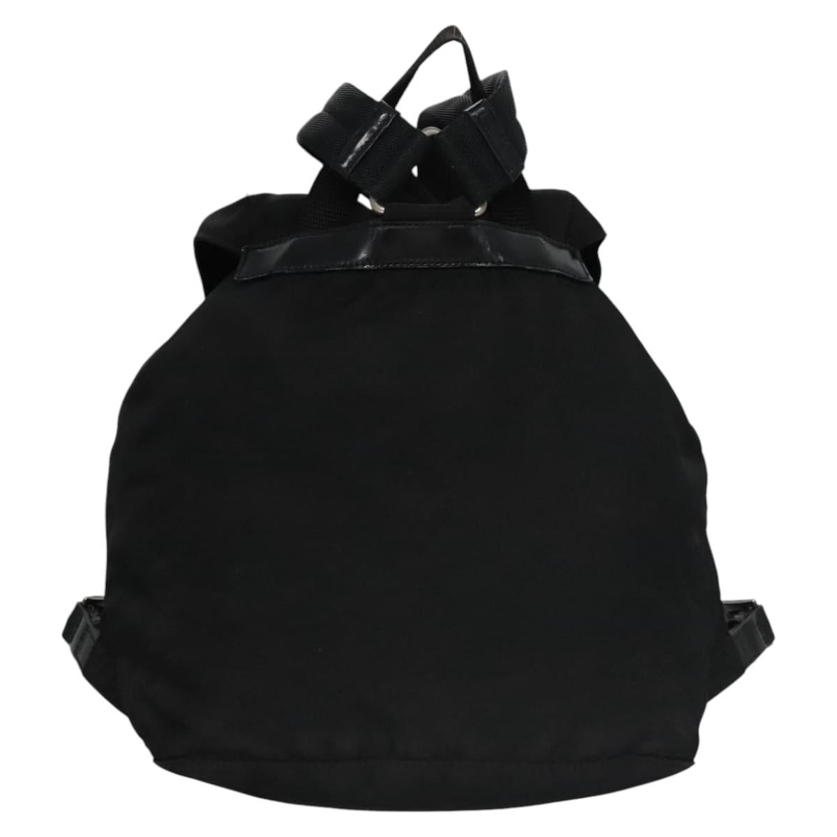 PRADA Backpack Nylon Black Silver  111555