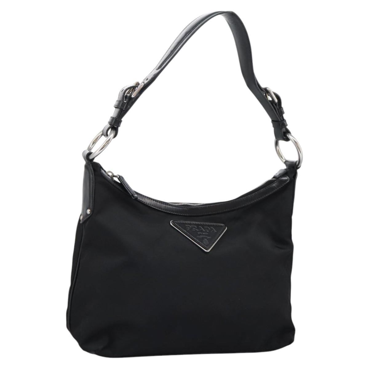 PRADA Shoulder Bag Nylon Black  112940