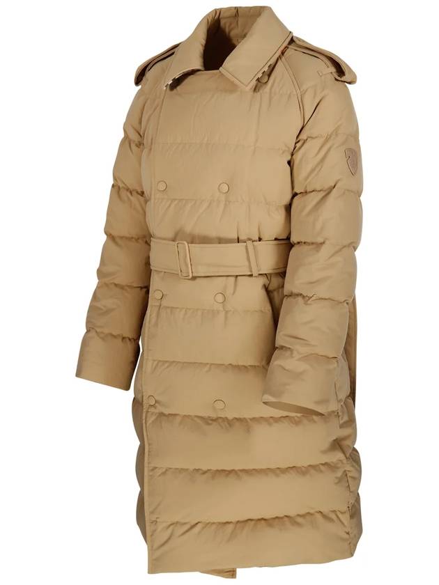 Burberry Double Breasted Mid Length Down Padded Beige