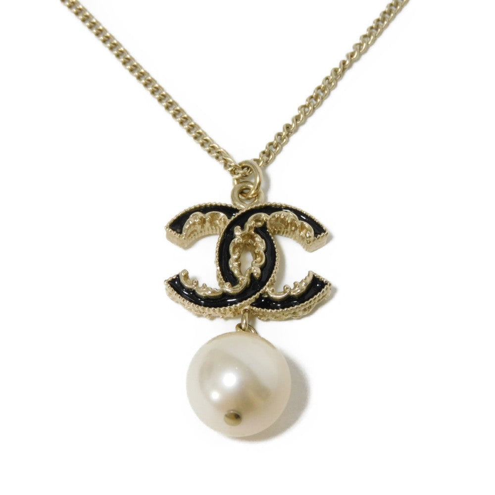 Chanel Swing Pearl Coco Mark Necklace A61444
