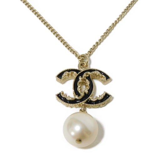 Chanel Swing Pearl Coco Mark Necklace A61444