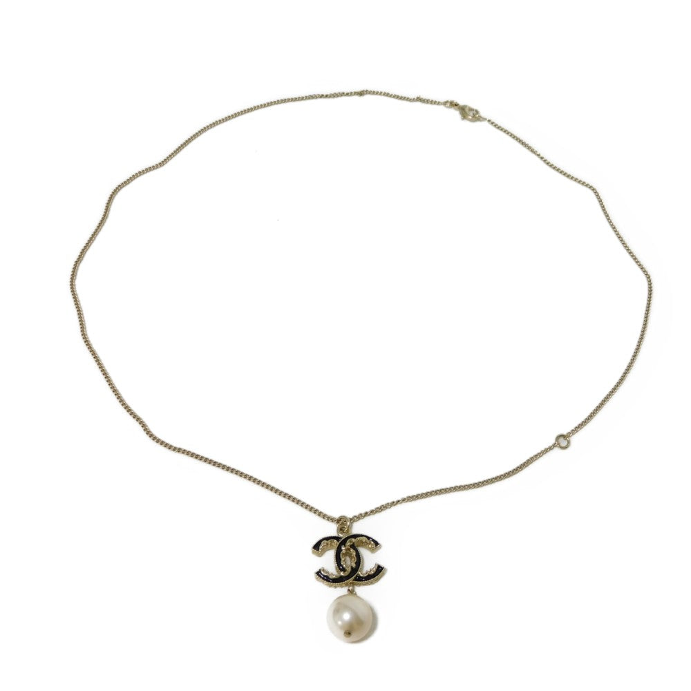 Chanel Swing Pearl Coco Mark Necklace A61444