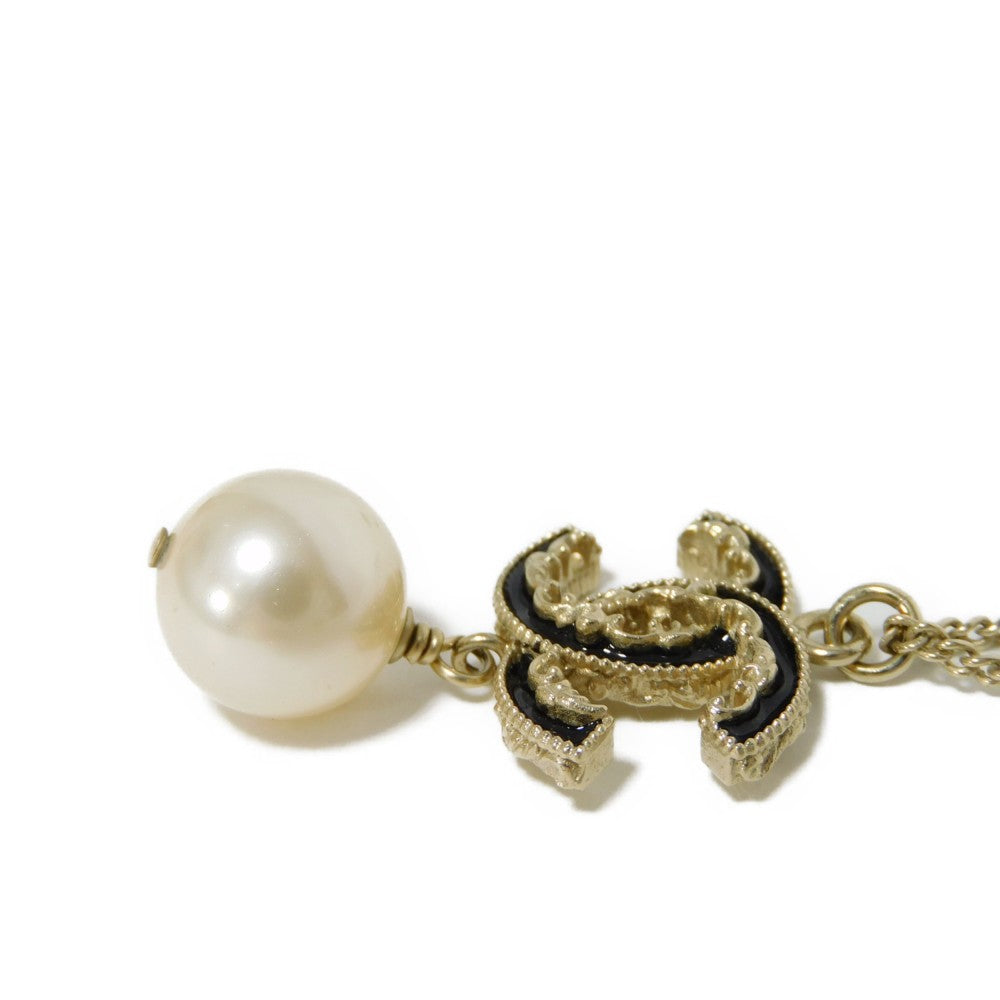Chanel Swing Pearl Coco Mark Necklace A61444