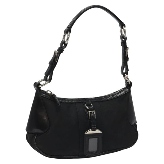PRADA Shoulder Bag Nylon Black  113630