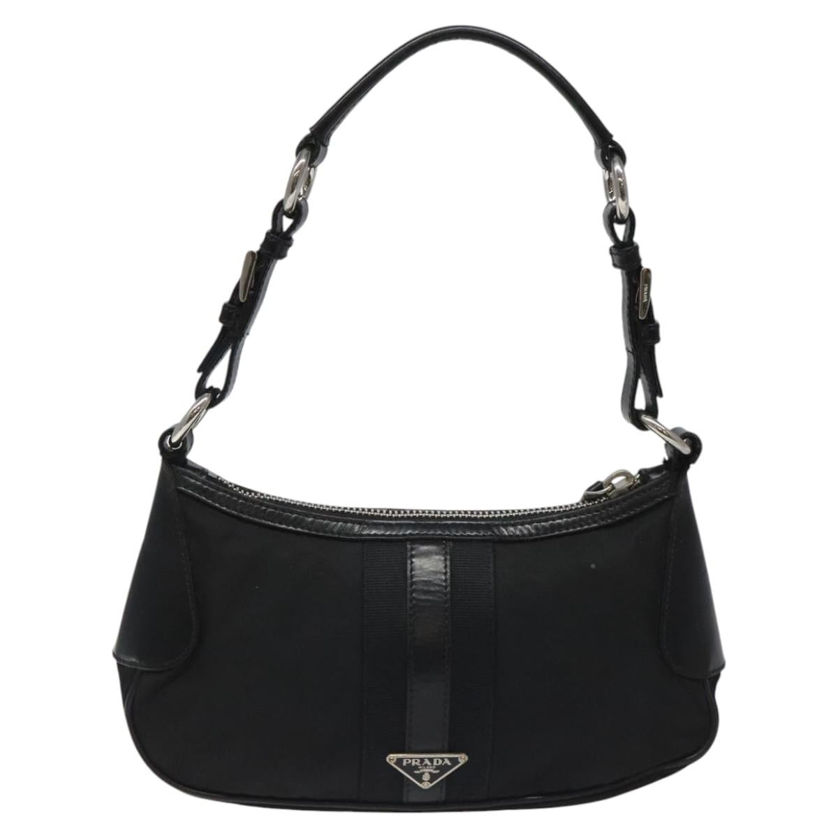 PRADA Shoulder Bag Nylon Black  113630