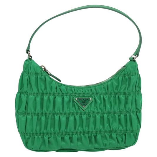 PRADA Shoulder Bag Nylon Green  113677SA