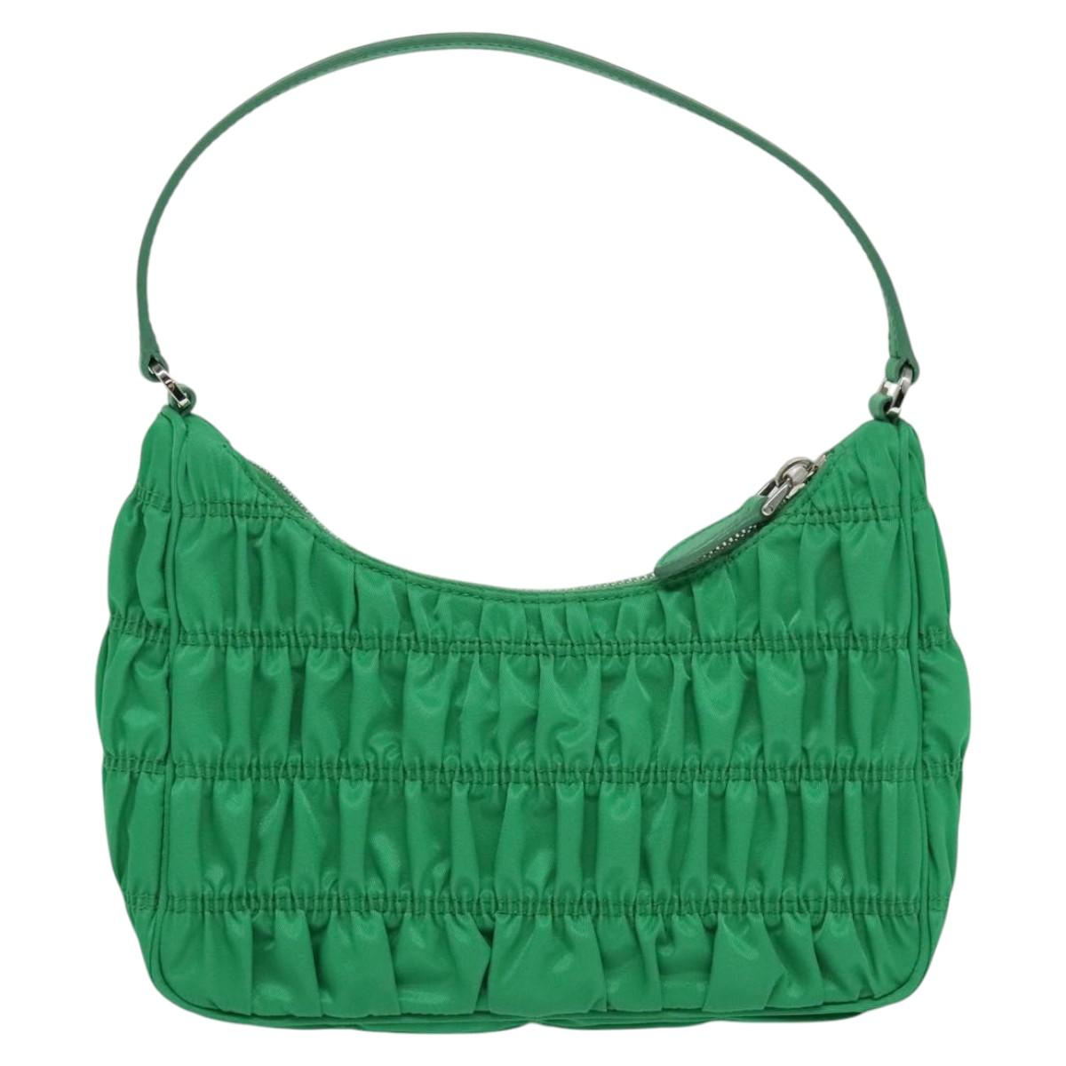 PRADA Shoulder Bag Nylon Green  113677SA