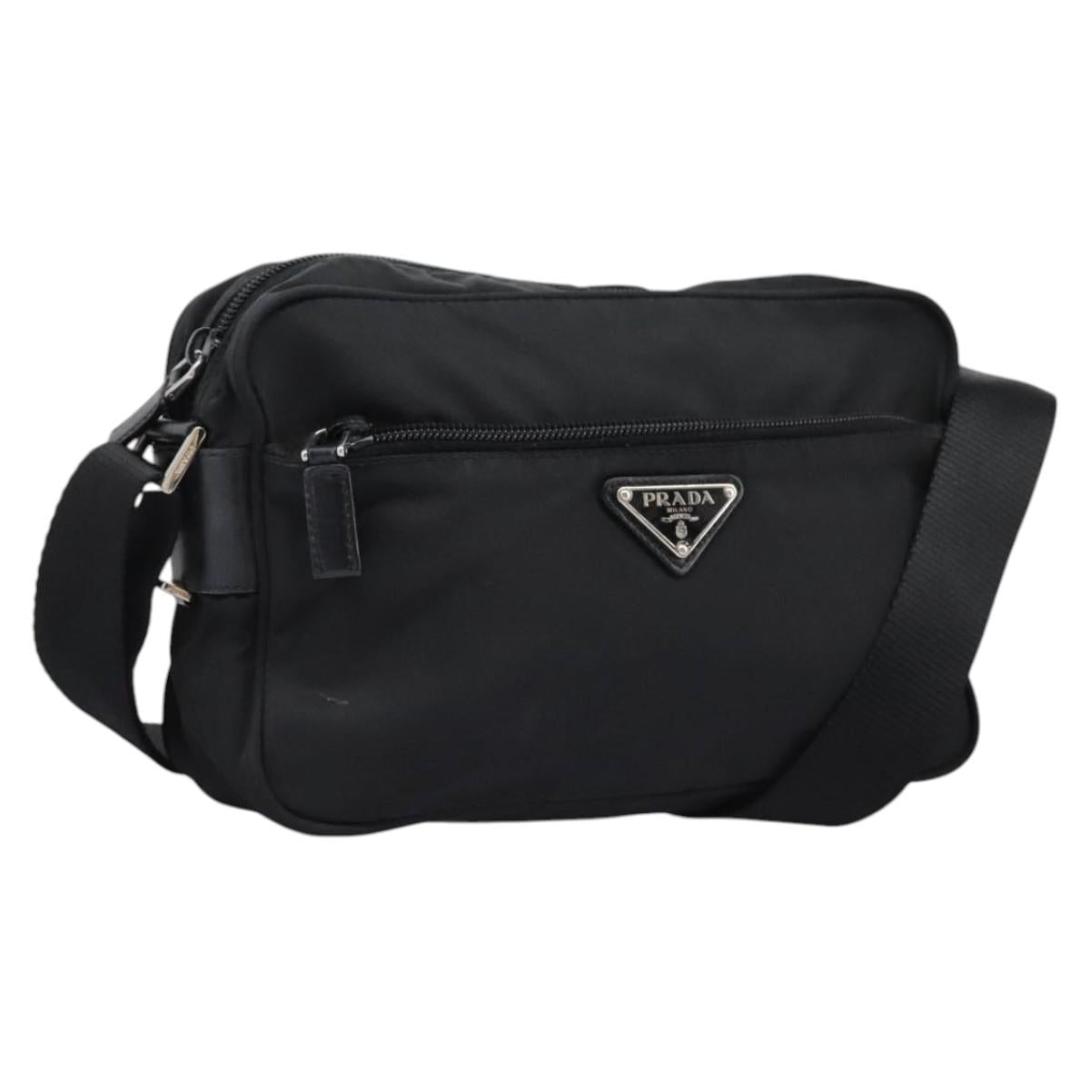 PRADA Shoulder Bag Nylon Black  113953