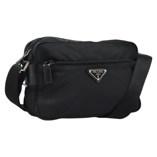 PRADA Shoulder Bag Nylon Black  113953