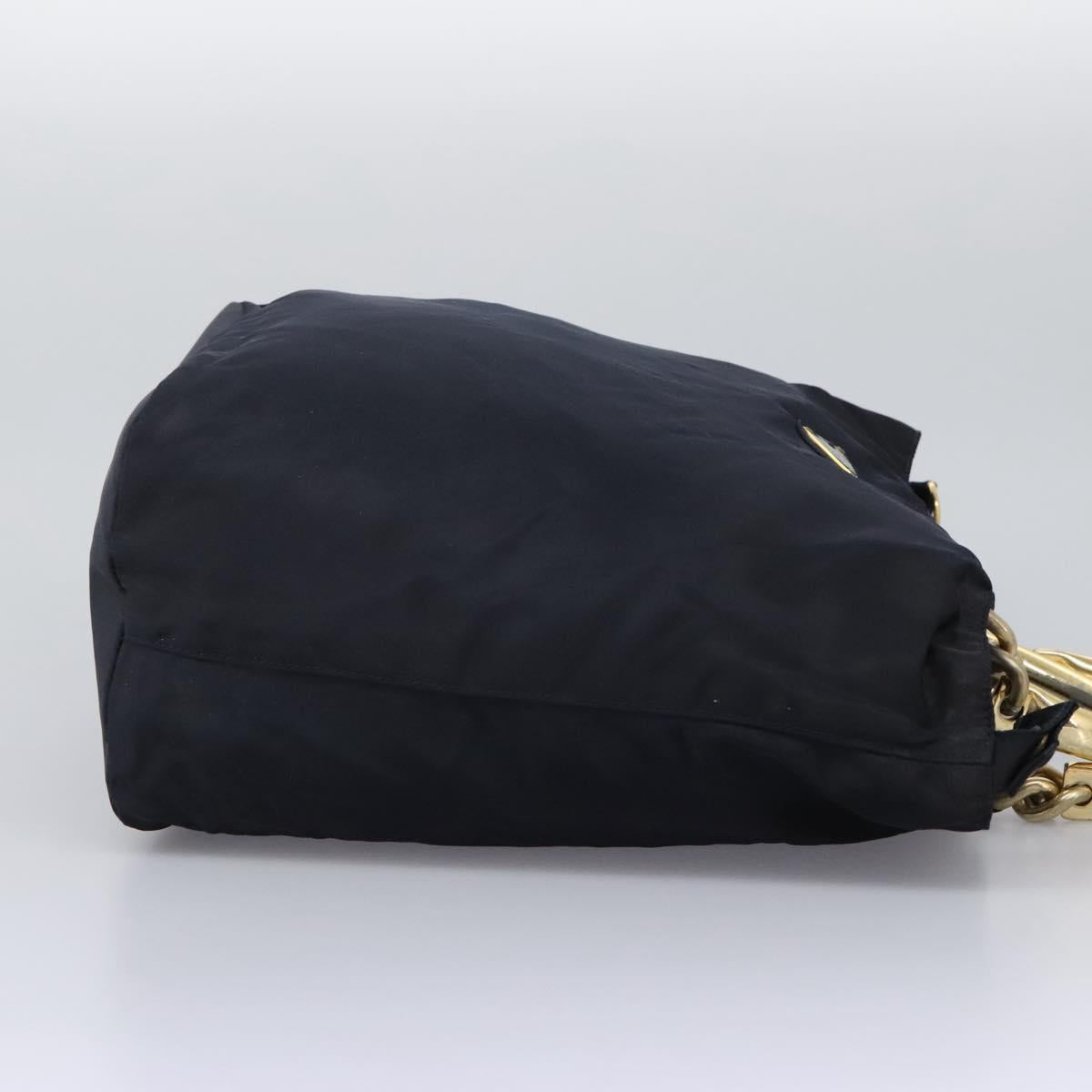 PRADA Hand Bag Nylon Navy  113960