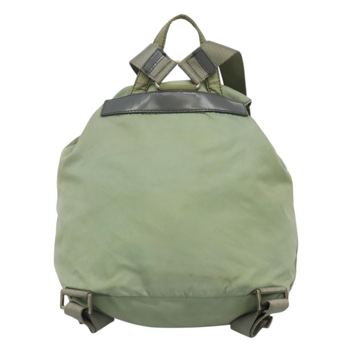 PRADA Backpack Nylon Green  114268