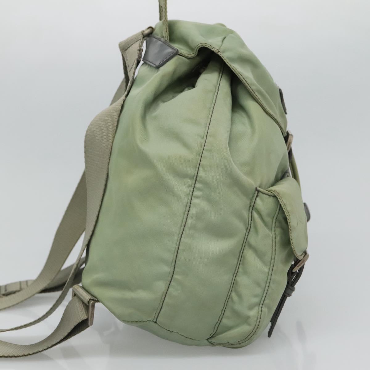 PRADA Backpack Nylon Green  114268