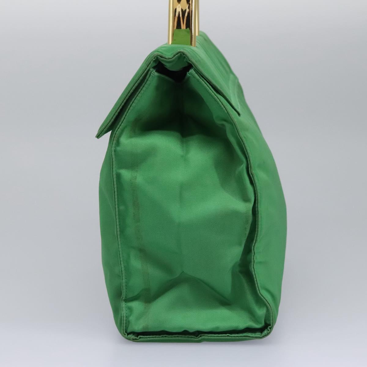 PRADA Hand Bag Nylon Green  114301