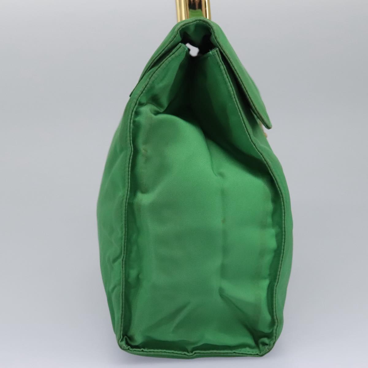 PRADA Hand Bag Nylon Green  114301