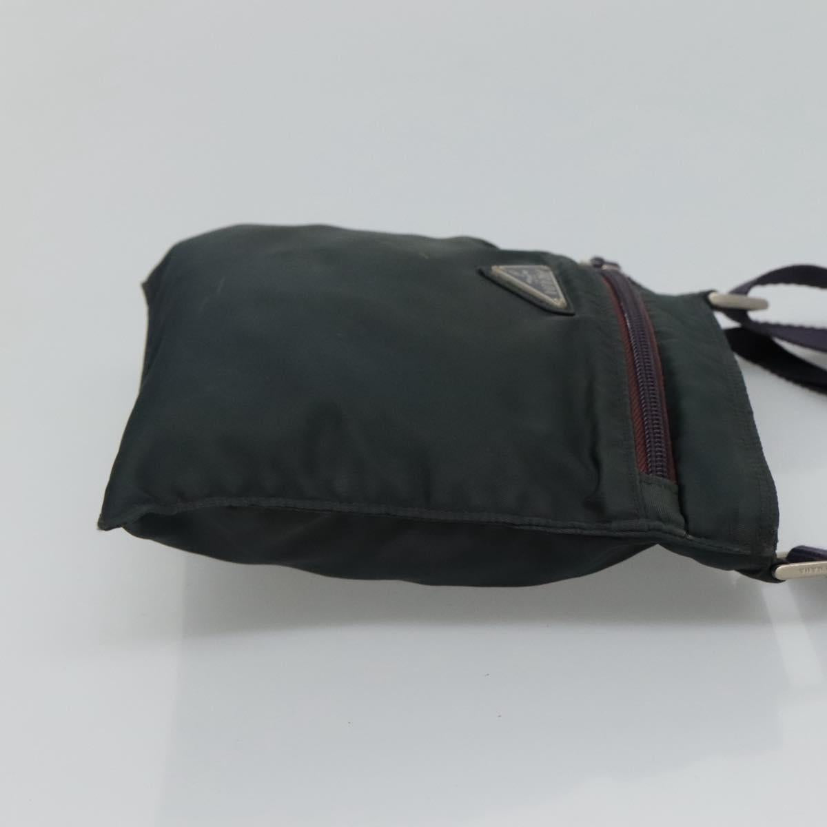 PRADA Shoulder Bag Nylon Green  114394