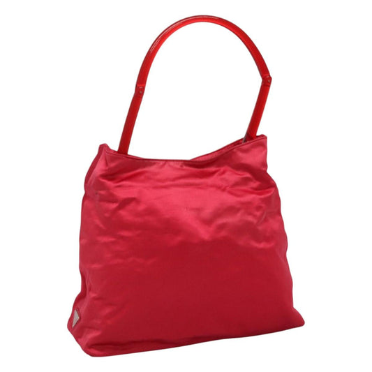 PRADA Shoulder Bag Satin Pink  114460