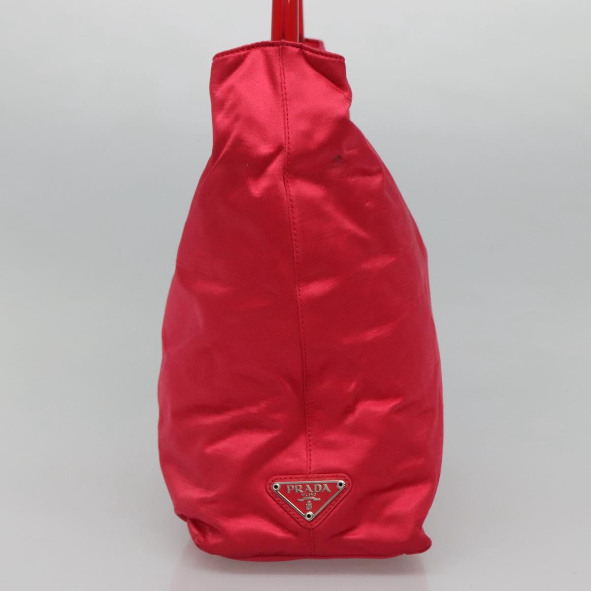 PRADA Shoulder Bag Satin Pink  114460
