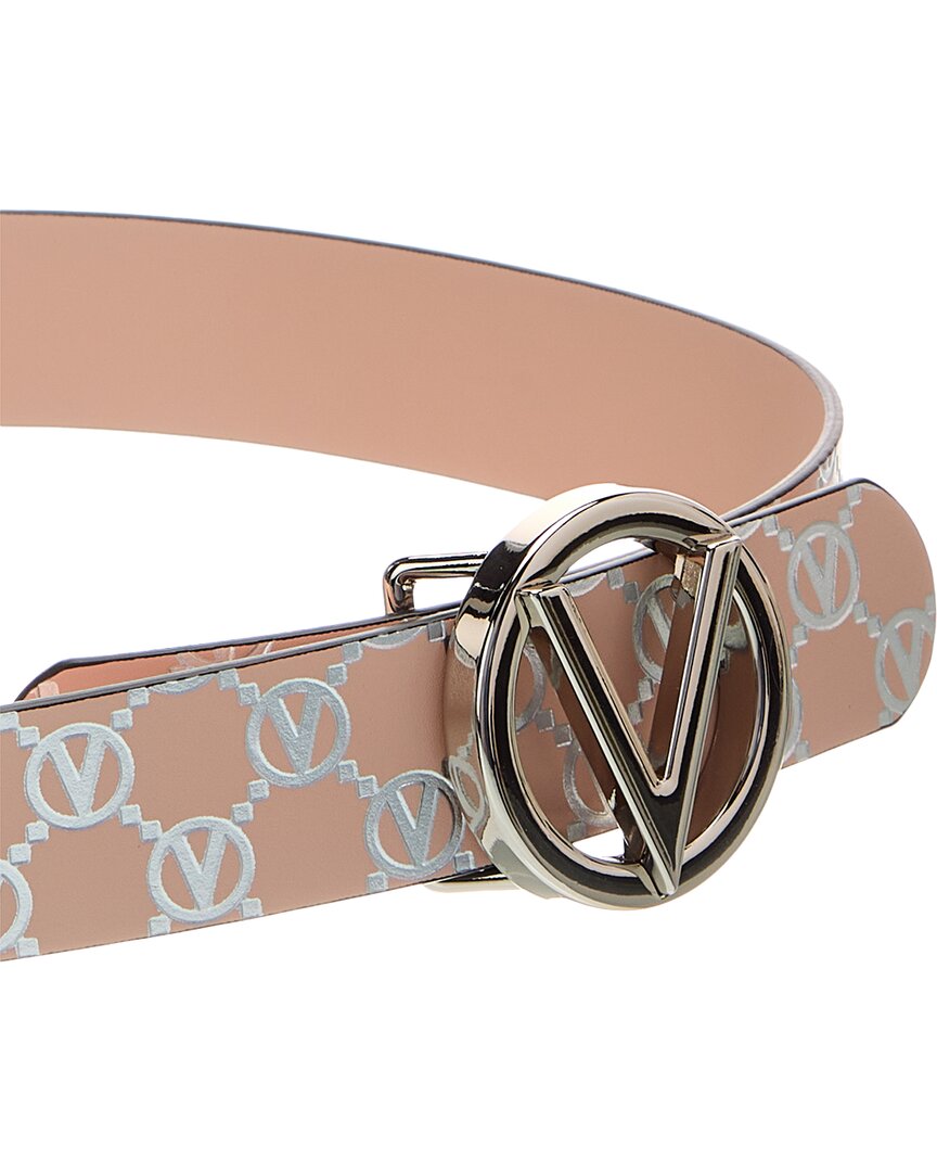 Valentino By Mario Valentino Giusy Monogram Leather Belt