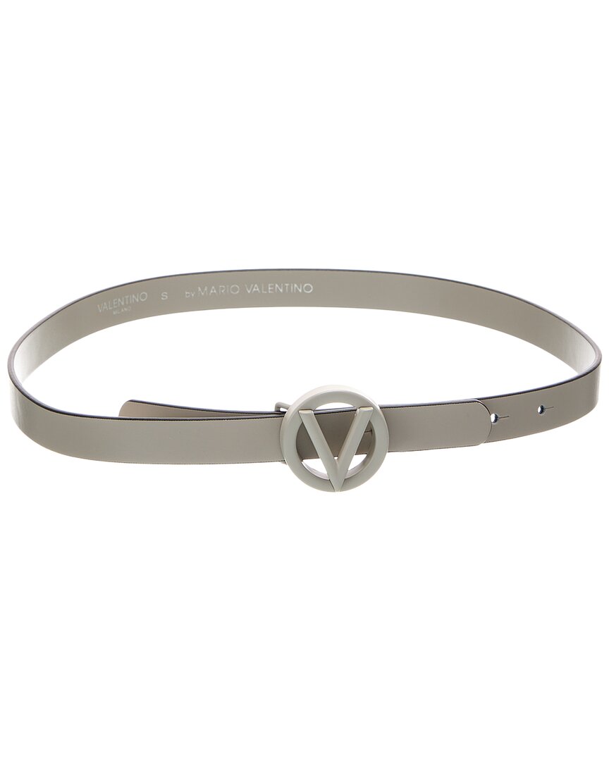 Valentino By Mario Valentino Baby Leather Belt Grey Multi