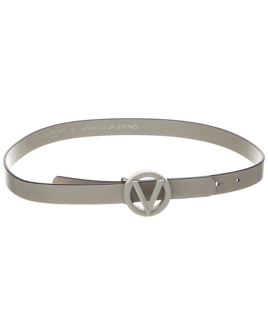 Valentino By Mario Valentino Baby Leather Belt Grey Multi