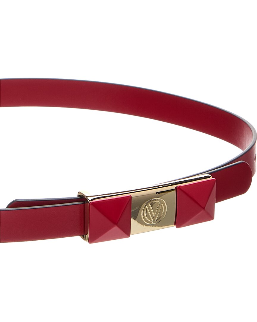 Valentino By Mario Valentino Lea Leather Belt