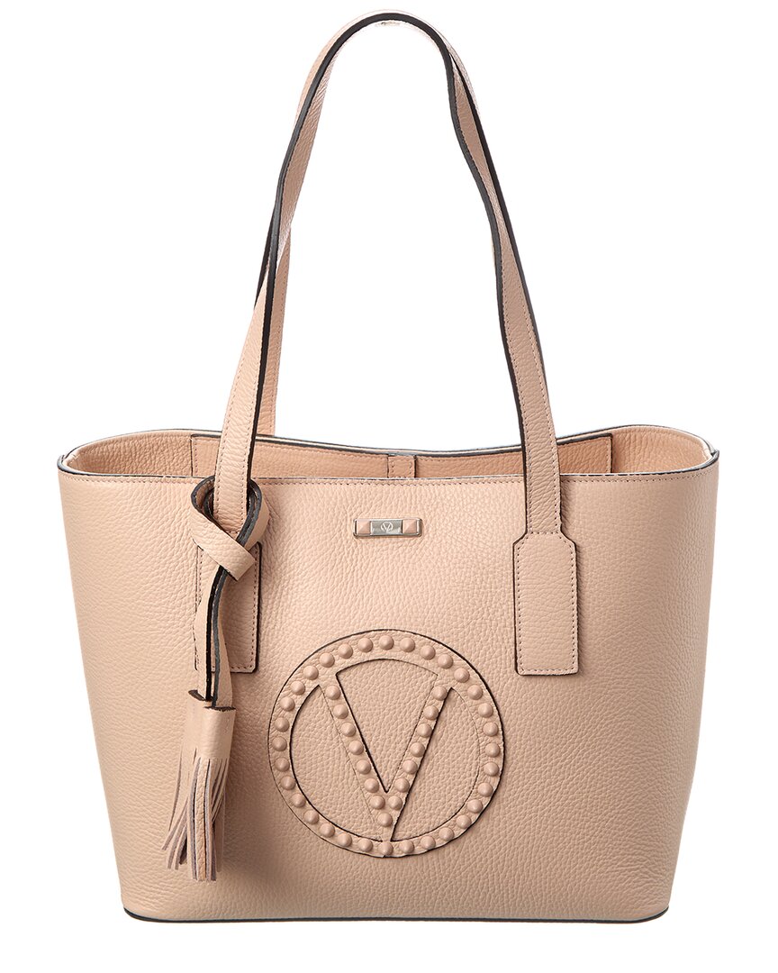 Valentino By Mario Valentino Prince Rock Leather Tote ONE SIZE Pink